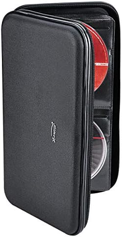 CD Case, 72 Capacity Heavy Duty Wallet, DVD Holder for Car, Hard Shell Sturdy case, VCD Disk Holder, Disc Binder, Booklet, Protective Blu-ray Wallet (72 Capacity,Black) - Image 6