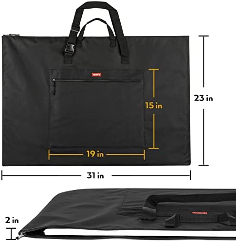Nicpro Light Weight Art Portfolio Bag, 23x31” Waterproof Art Portfolio Case - Image 2