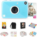 Kodak Printomatic+ Full Color Instant Print Digital Camera Gift Bundle + Case + Zink 2x3 Sticky Back Photo Paper 20pk + Album + Sticker Sets + Sticker Frames + Hanging Frames + Markers - Blue by Unknown