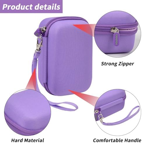 Digital Camera Case for Travelers & Vloggers, Case Only, Purple - Image 3