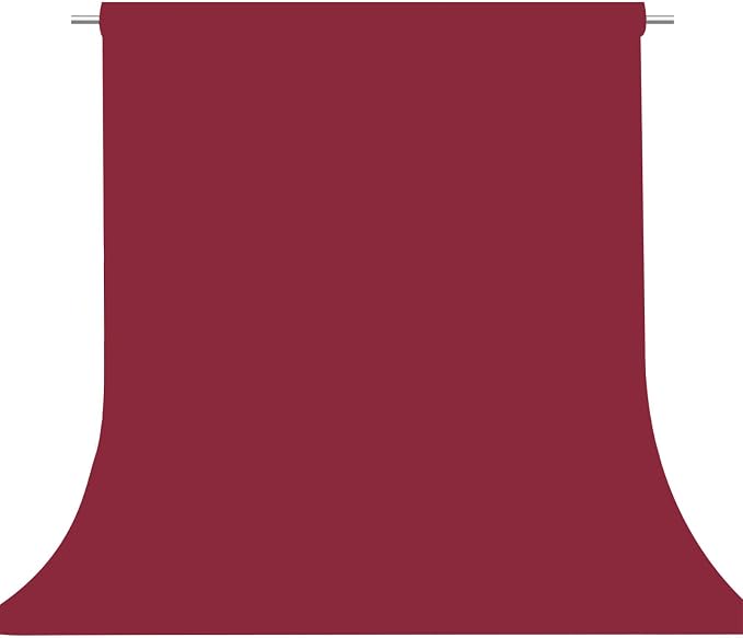 Burgundy Photography Backdrop for Photoshoot, Fabric 5x7ft | Versatile Studio Photo Backgrounds, Non Reflective, Easy to Use, for Portraits, Product, Party, Video Creation by TERSUM