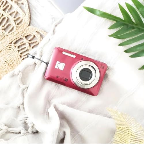 KODAK PIXPRO FZ55 16MP Compact Digital Camera, 5X Optical Zoom, Red - Image 2