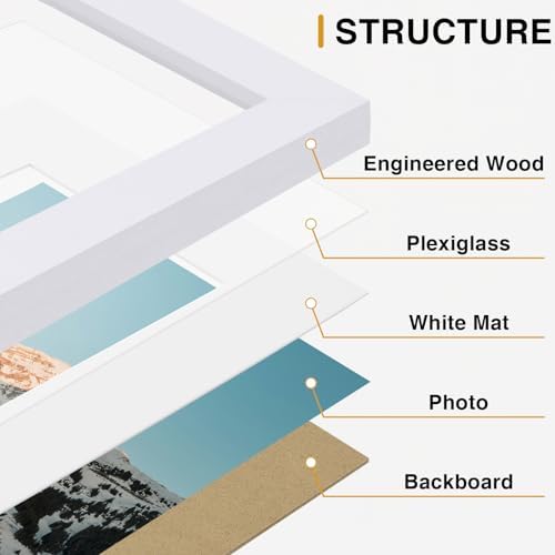 Vittanly 14 Pack Picture Frames Collage Wall Decor, White - Image 5