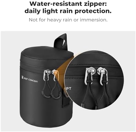 K&F CONCEPT Camera Lens Case, 3-Way Carry Bag for Lens with Air Blower - Image 3