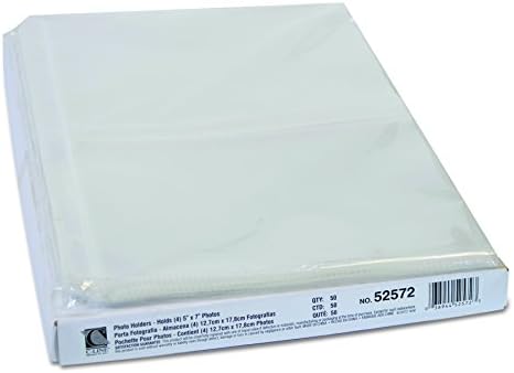 C-Line Clear Photo Pages for Four 5 x 7 Photos, 3-Hole Punched, 11.25 x 8.13, 50/Box - Image 4