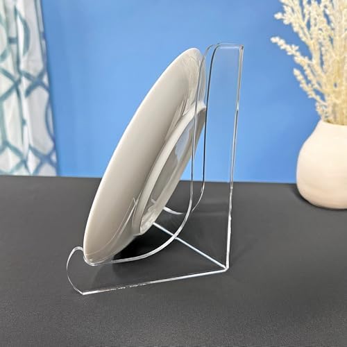 Plymor Clear Acrylic 60-Degree Angle Easel With Shallow Support Ledges, 6" H x 4.5" W x 3.5" D (24 Pack) - Image 4