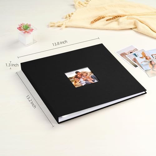 Mublalbum 12x12 Inch 3 Ring DIY Scrapbook Photo Album 40 Pages, Black - Image 2