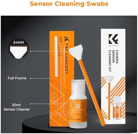 K&F CONCEPT APS-C Sensor Cleaning Kit, with Sensor Cleaner, Camera Cleaning - Image 2