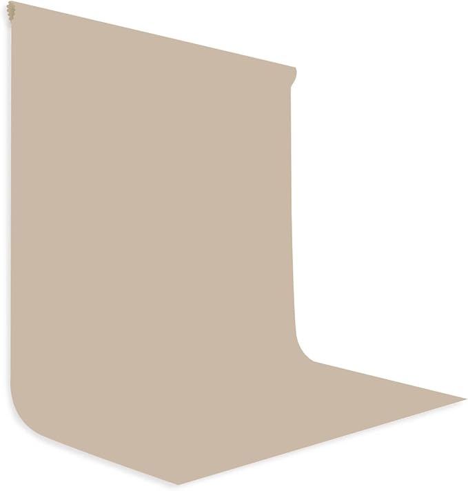 Beige Photography Backdrop for Photoshoot, Fabric 10x10ft | Polyester Studio Photo Backgrounds, Non Reflective, Easy to Hang, for Portrait Shoot, Product, Party Decor, Video Creation by LYLYCTY