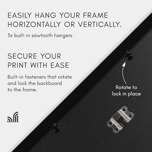 Americanflat 17x24 Poster Frame - Engineered Wood - Black - Image 3