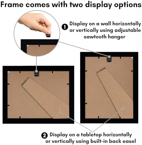 Americanflat 7x9 Picture Frame - Engineered Wood - Black - Image 5