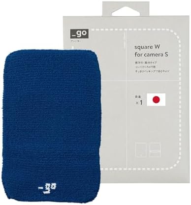 Camera Lens Cover, Square W, Made in Japan, S size, Blue by PACKINGKNIT_GO