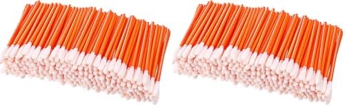 Chinco 200 Pieces Foam Swab Sponge Swab Foam Tips Sponge Stick for Inkjet Printer Print Head Camera Optical Lens Optical Equipment(Orange,3.66 Inch) (Pack of 2) by Chinco