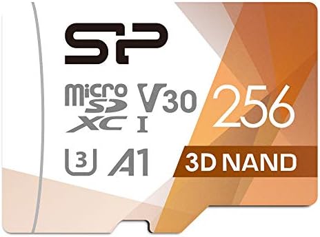 Silicon Power 256GB Micro SD Card U3 SDXC Up to 100MB/s High Speed Memory Card with Adapter for Nintendo-Switch, Cams and Drones by SPSiliconPower
