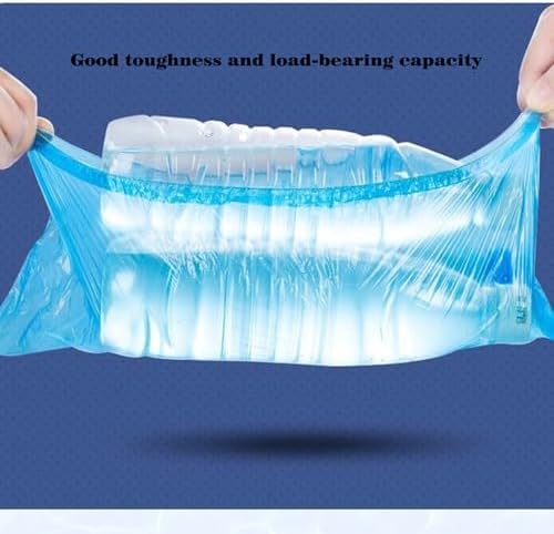 100PCS (50Pairs) Disposable Shoe Covers Waterproof Non-Slip Durable Boot Covers for Indoors Cleaning Real Estate Travel Construction Workplaces Plastic Disposable Shoe Covers for Men and Women (Blue) - Image 6