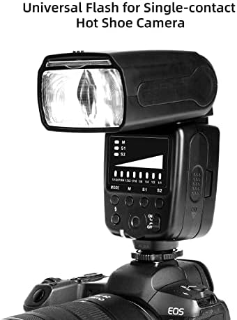 PHOTOOLEX Camera Flash Speedlite FK300, GN33, Manual S1/S2 Wireless - Image 3