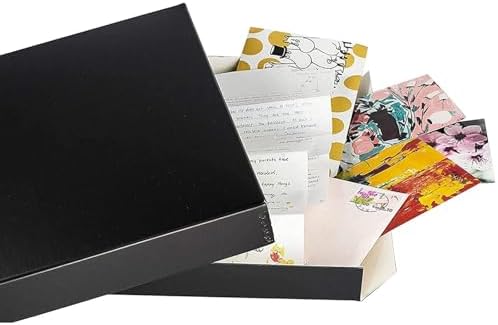 Lineco Museum Archival Storage Box, Drop Front, 9.75x12.75x1.5 in, Black - Image 5