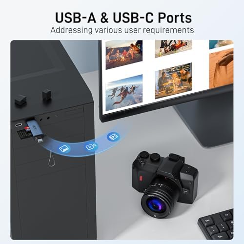 acer SD Card Reader USB C, Dual Slots USB Type C to Micro SD Card Adapter - Image 5