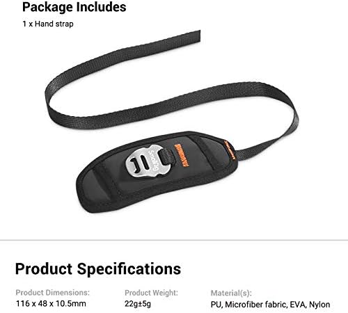 SmallRig Camera Cage Wrist Strap, Universal Quick Adjustable Secure Grip Camera Cage Handle Hand Wrist Strap PAC2456 - Image 7