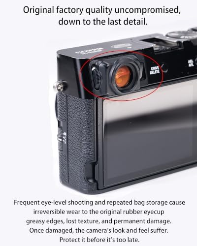 Viewfinder Protection Cover for Fujifilm XT30 II / XT50 / XS20 / XS10,1:1 Real Camera Molding,Protects Original Eyecup from Wear (X100VI/V) - Image 5