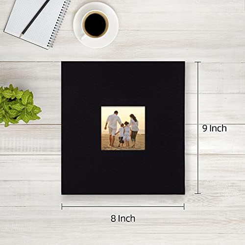 potricher Photo Album 4x6 Pictures, 200 Pockets, Linen Cover, Black - Image 2