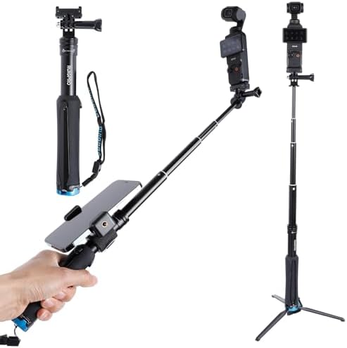 32" Selfie Stick with Quick-Release Adapter for DJI Osmo Pocket 3, Tripod Stand Extension Pole Monopod for DJI Pocket 3 Accessories by Leenconghui