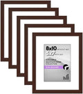 Americanflat 8x10 Picture Frame 5-Pack - Matted to 5x7 - Mahogany by Americanflat