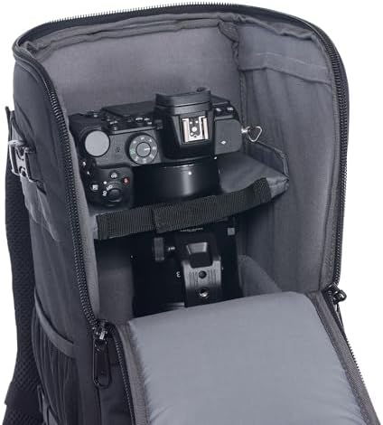 ZZQ&CCF Telephoto Lens Camera Backpack for Canon RF 200-800/100-500, Lens Case Bag for Nikon Z 180-600, Camera Pouch Compatible with Sony FE 200-600/FE 400-800/300—Black - Image 2