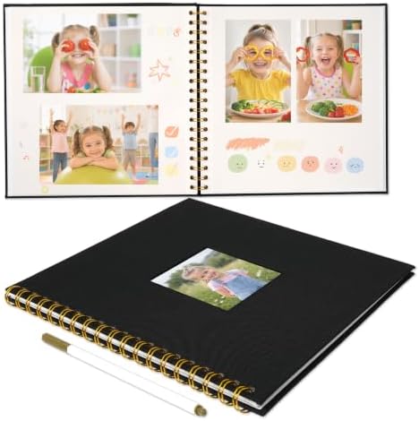 10x10 Spiral Self Adhesive Photo Album 40 Pages Black by Remowith