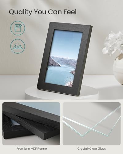 SONGMICS Collage Picture Frames, Set of 10, Glass, Paper - Image 3
