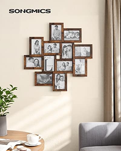 SONGMICS 12-Pack 4 x 6 Collage Picture Frames with Glass Front - Image 2