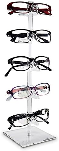 MOOCA 2-Piece Acrylic Eyewear Display Stand, Holds 10 Frames - Image 4