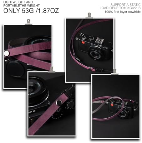 Leather Quick-Release thin camera Shoulder Strap for DSLR SLR - Image 3