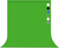Green Screen Backdrop for Photoshoot Solid Color Background 5x7 ft | Photography Studio Photo Booth Curtain for Headshot, Homestudio, Portrait, Video, Meeting, Easy to Install, Washable Fabric by Pksoiil