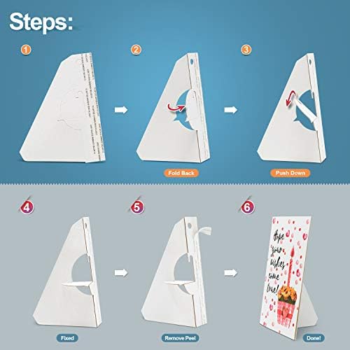 Lineco Self Stick Easel Backs, 5 Inch, White, 25 Pack - Image 4