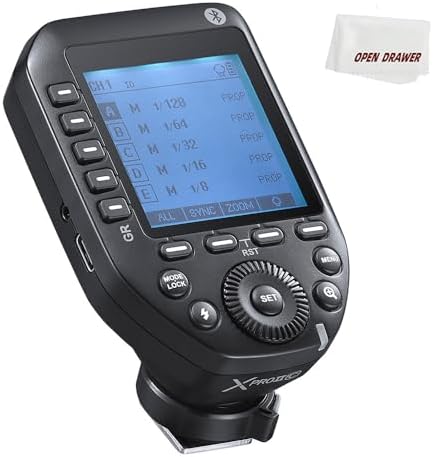 Godox XproII-C Trigger, Godox Flash Trigger for Canon, TTL Wireless Flash Trigger, HSS 1/8000s, 11 Customizable 5 Group Button, Can Bluetooth Connection (XproII-C) by GODOX