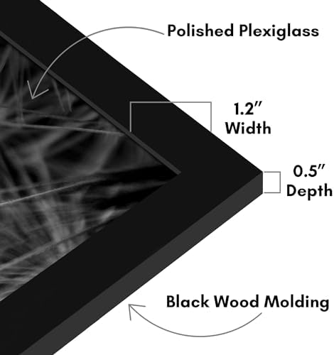 Americanflat 22x32 Poster Frame - Engineered Wood - Black - Image 3
