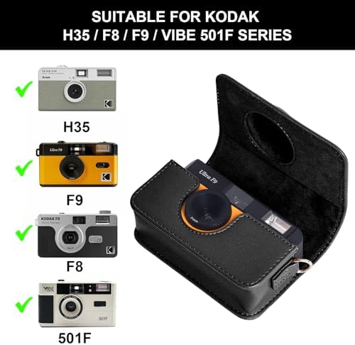 Camera Case for KODAK EKTAR H35 H35N Half Frame Film Camera, Black - Image 2