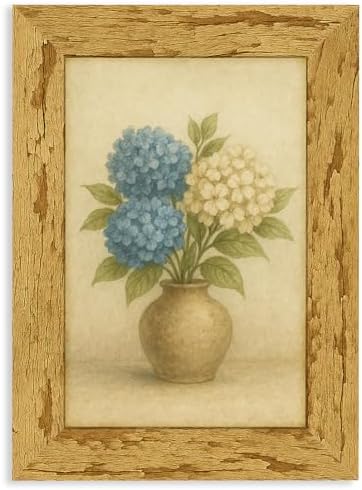 puthiac 5x7 Rustic Farmhouse Picture Frame, Natural Pine, 1 Pack by PUTHIAC