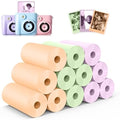 12 Rolls Kids Instant Camera Thermal Print Paper Refill - 3 Colors (Purple, Orange, Green) Compatible with Most Children Instant Print Cameras - Paper Only by Hikkon