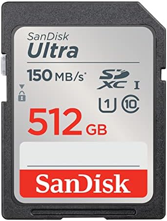 SANDISK 512GB Ultra SDXC UHS-I Memory Card - Up to 150MB/s, C10, U1, Full HD, SD Card - SDSDUNC-512G-GN6IN by Unknown