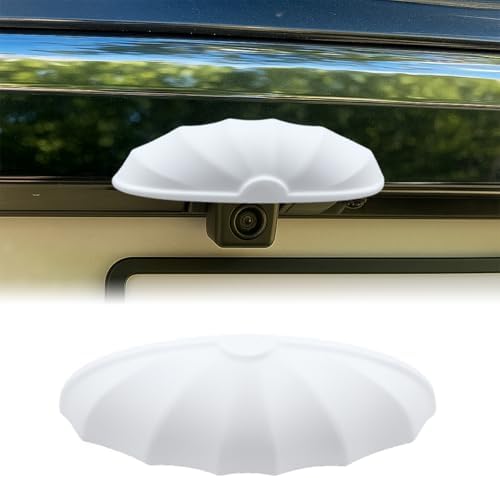 YoRise Car Rear View Camera Protection, Silicone Anti-Rain Waterproof Reversing Camera Cover for Clear Image, Automotive Backup Cameras Modification Accessories for Car, Truck (White) by Unknown