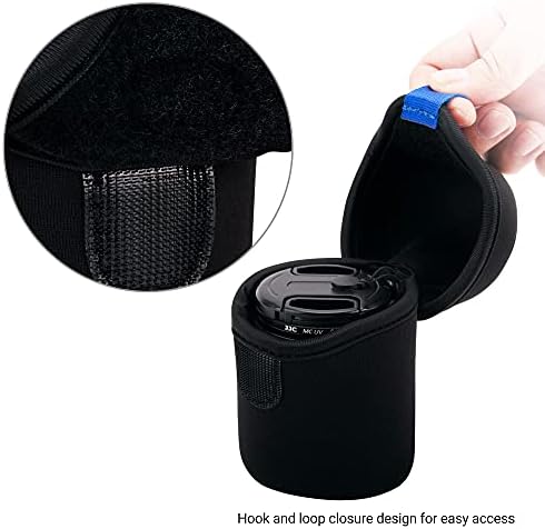 JJC Small Neoprene Camera Lens Pouch Case, Fits Lens up to 2.6 x 3.1inches - Image 4