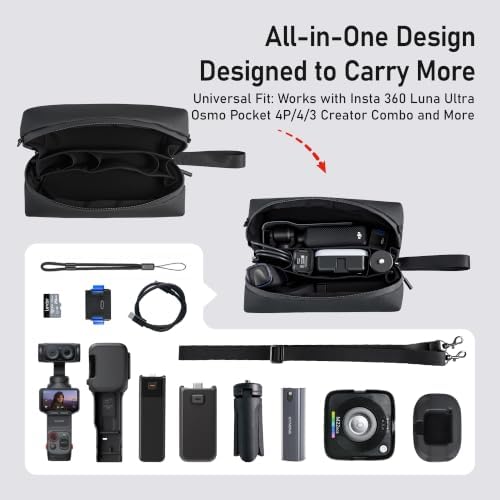 CYNOVA Insta 360 Luna Ultra Case, Compatible with DJI Pocket 4P/Pocket 4/3 - Image 5