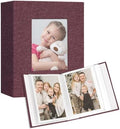 Vienrose 4x6 Small Photo Album, 2 Pack, 100 Photos, Purple by Vienrose