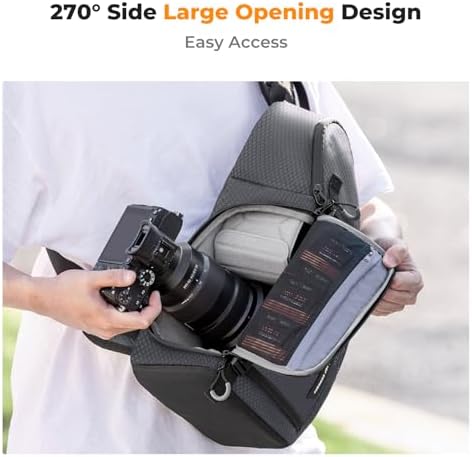 K&F CONCEPT Camera Sling Bag, Compact Crossbody Backpack, 10L - Image 2