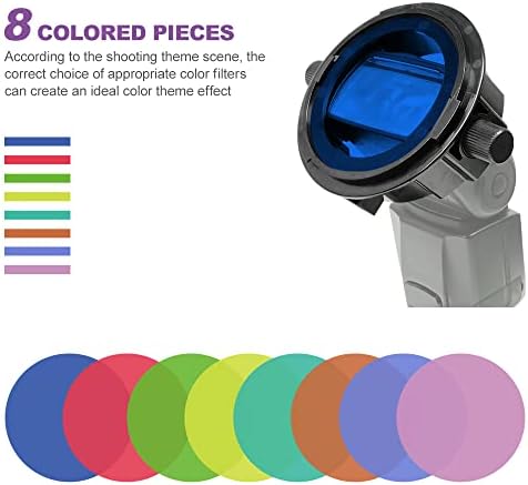 Photography Lighting Flash Diffuser Set, LENSGO Professional Flash Kit Flash Diffuser Modifier Bundle Diffusion Dome for All Square and Round Head Lights for Superior Light Control(D235) - Image 5