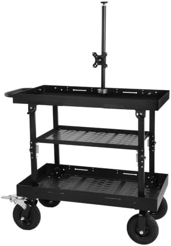 Generic Video Production Camera Cart Workstations with Swivel Wheels by Unknown