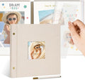 Linen Self Adhesive Photo Album 10x10 20 Pages Beige by Remowith