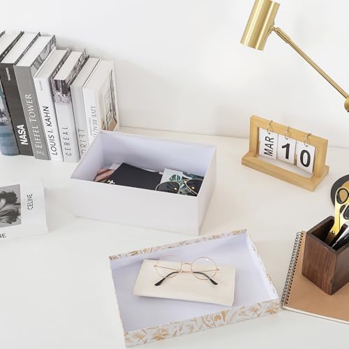 Soul & Lane - Photo Memory Storage Box, 11.7x7.7x4.5 In, Golden Bloom - Image 5